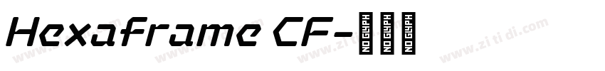 Hexaframe CF字体转换